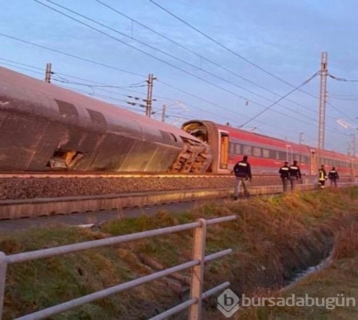 Yüksek hızlı tren raydan çıktı!
