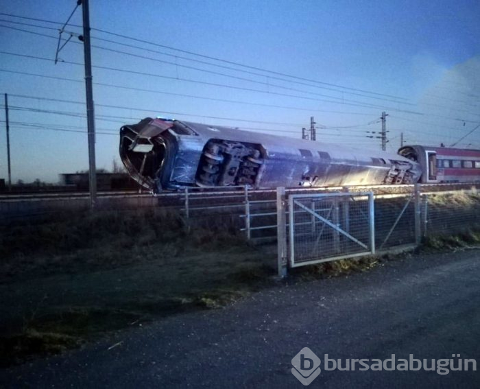 Yüksek hızlı tren raydan çıktı!