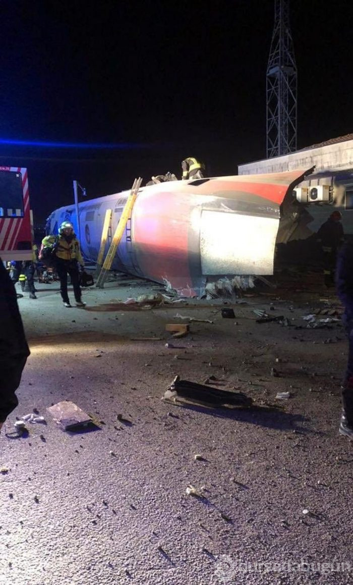 Yüksek hızlı tren raydan çıktı!