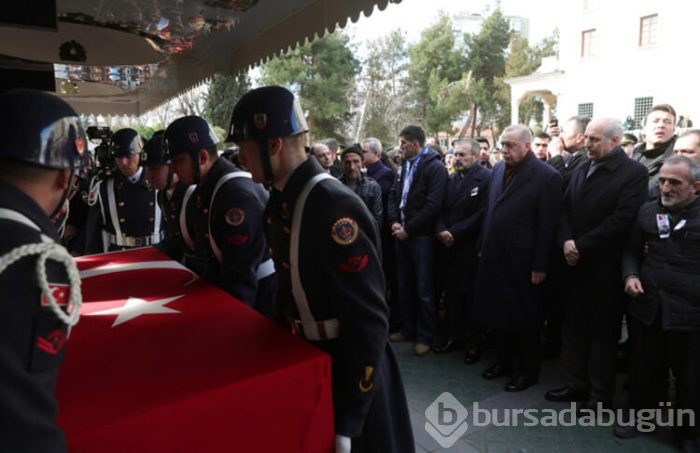 Cumhurbaşkanı Erdoğan şehit cenazesine katıldı
