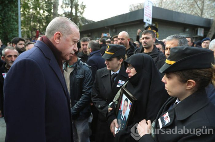 Cumhurbaşkanı Erdoğan şehit cenazesine katıldı
