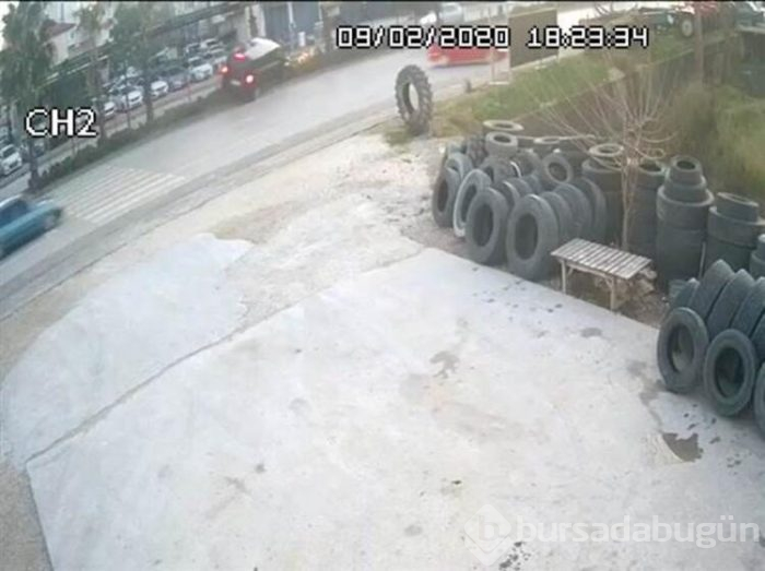 Kaza güvenlik kamerasına işte böyle yansıdı!