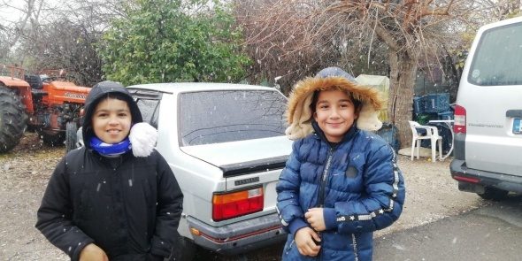 Nadir görülen hava olayı heyecanlandırdı!