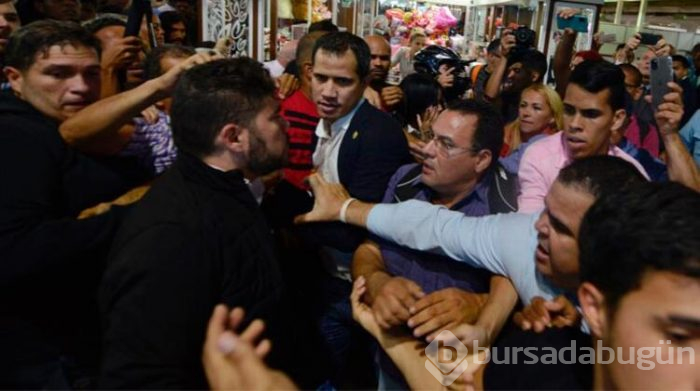 Guaido'ya havalimanında şok saldırı!