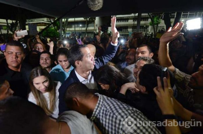 Guaido'ya havalimanında şok saldırı!