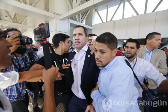 Guaido'ya havalimanında şok saldırı!