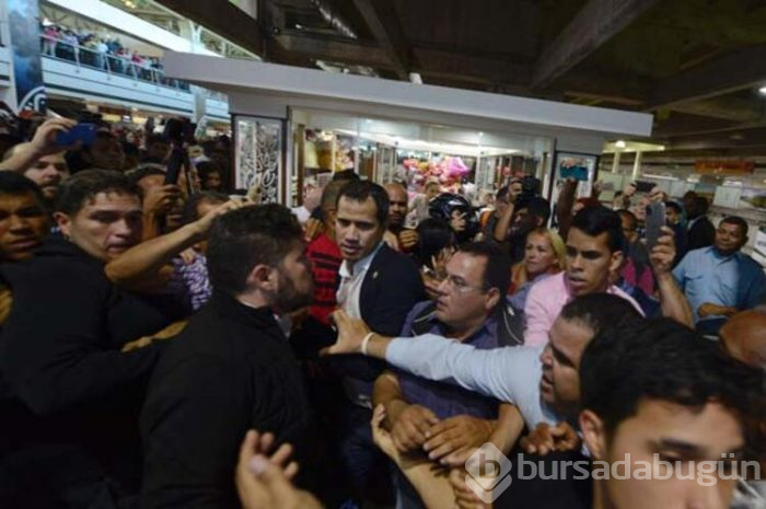 Guaido'ya havalimanında şok saldırı!