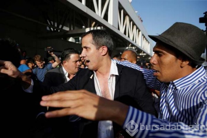 Guaido'ya havalimanında şok saldırı!