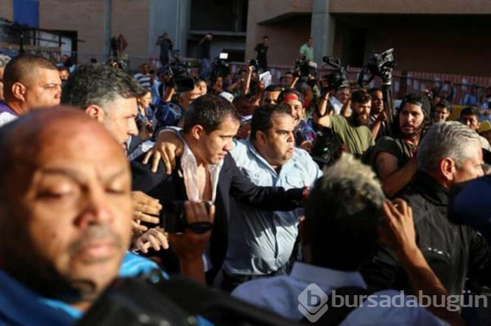 Guaido'ya havalimanında şok saldırı!