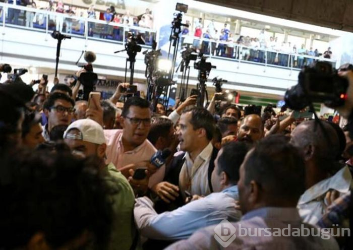 Guaido'ya havalimanında şok saldırı!