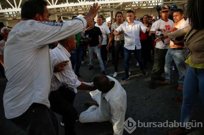 Guaido'ya havalimanında şok saldırı!