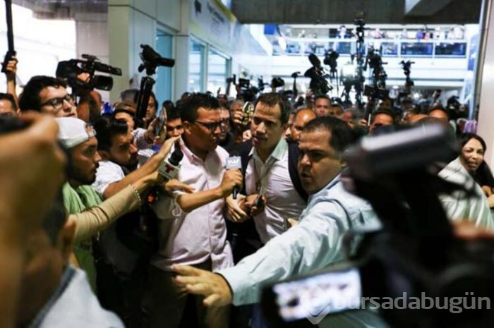 Guaido'ya havalimanında şok saldırı!