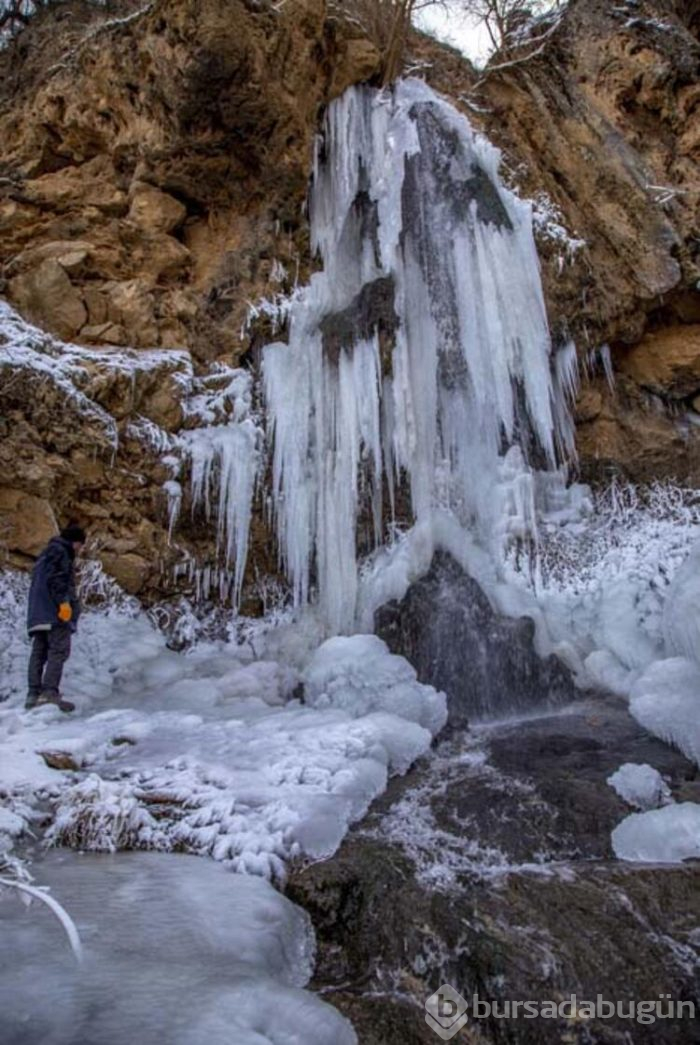 -15 derecede şelale dondu!