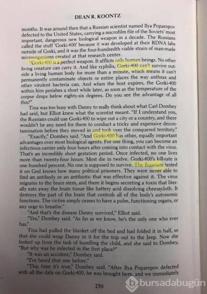 39 yıl önce koronavirüsü tahmin edip, kitap yazmış!