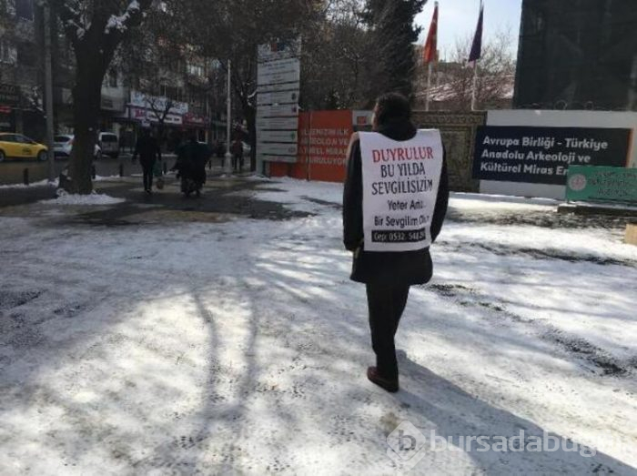 Sevgililer Günü'nden ilginç görüntü!
