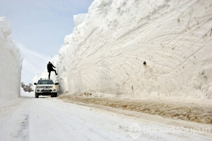 Yüksekova'da kar kalınlığı 6 metreyi geçti

