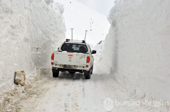 Yüksekova'da kar kalınlığı 6 metreyi geçti
