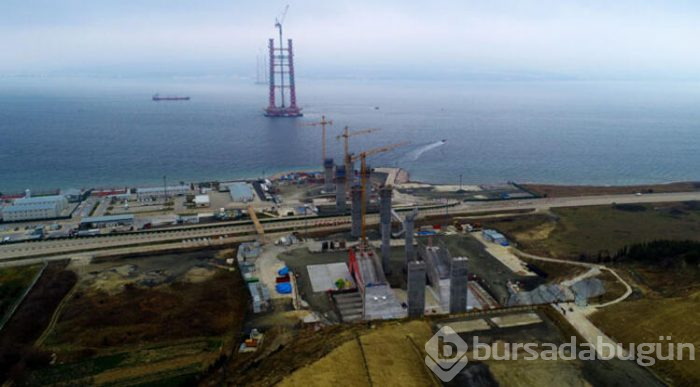 1915 Çanakkale Köprüsü'nde son durum böyle görüntülendi!
