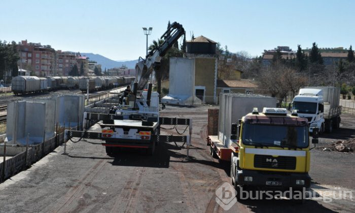 İdlib'e beton blok sevkiyatı yapıldı!