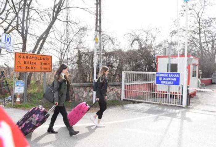Sınır kapısında Koronavirüs önlemi!