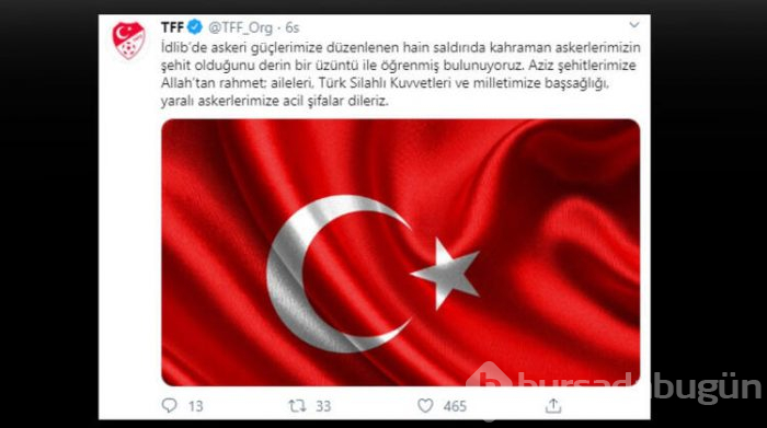 Spor camiasından şehitlerimiz için başsağlığı mesajları!