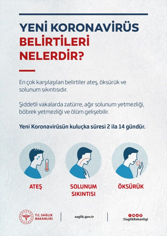 Sağlık Bakanlığı'ndan korona virüs broşürü