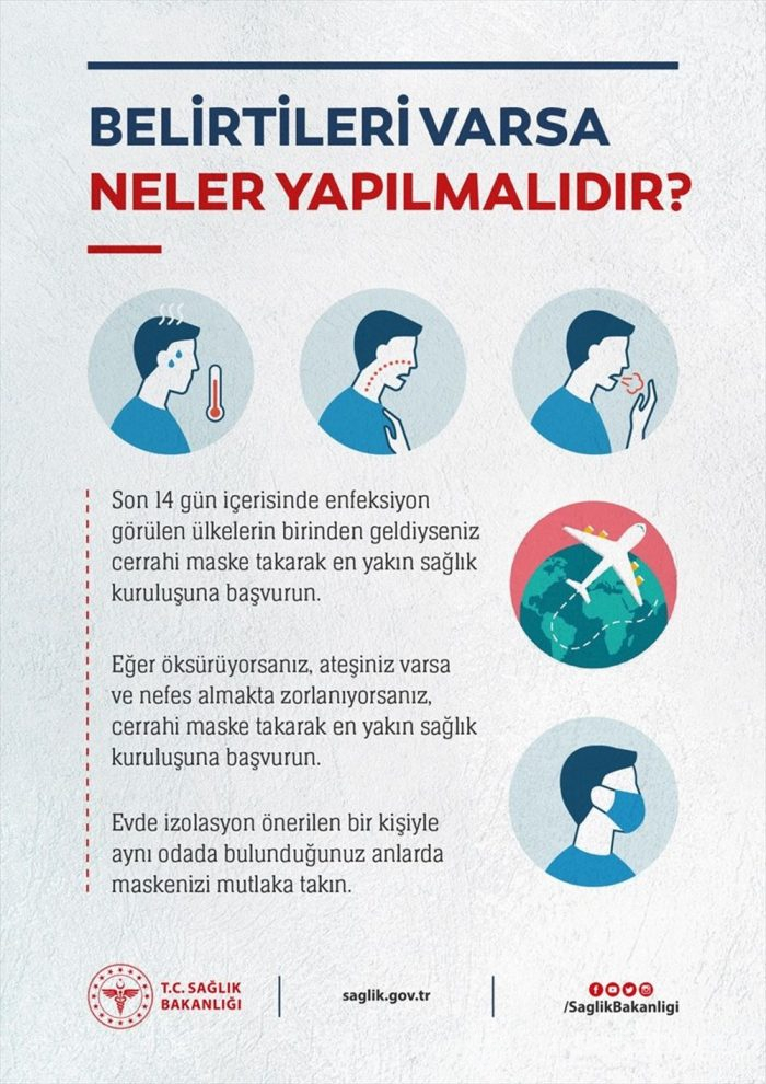 Sağlık Bakanlığı'ndan korona virüs broşürü