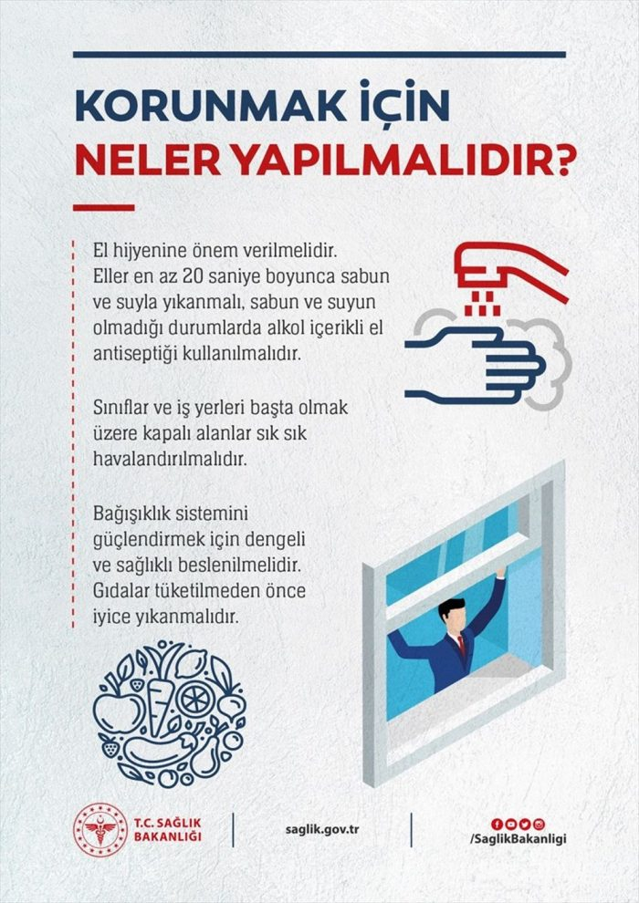 Sağlık Bakanlığı'ndan korona virüs broşürü