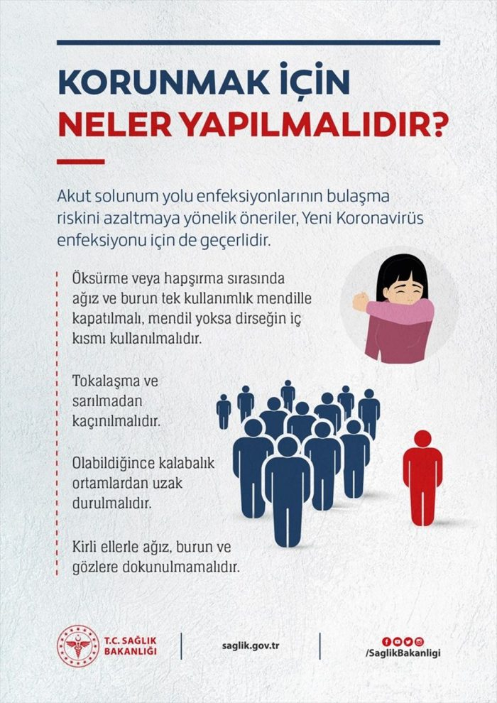 Sağlık Bakanlığı'ndan korona virüs broşürü