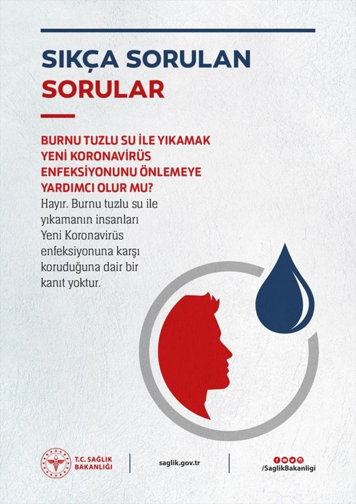 Sağlık Bakanlığı'ndan korona virüs broşürü