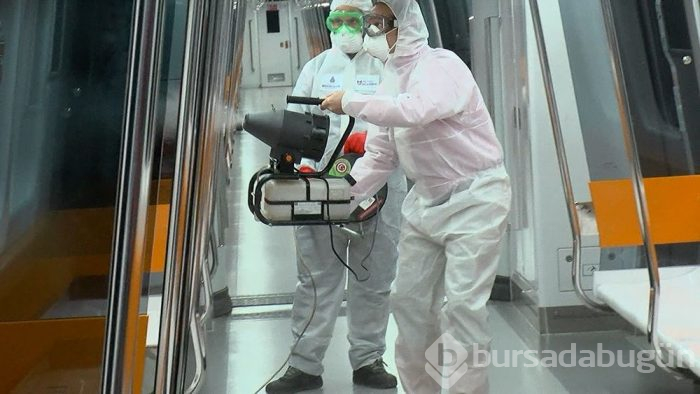 İstanbul metrolarında korona virüs temizliği