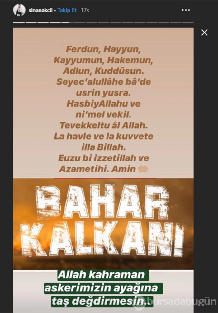 Bahar Kalkanı Harekatı'na destek!