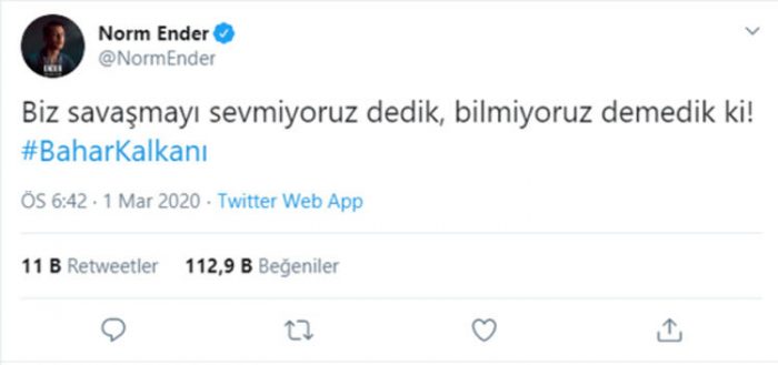 Bahar Kalkanı Harekatı'na destek!