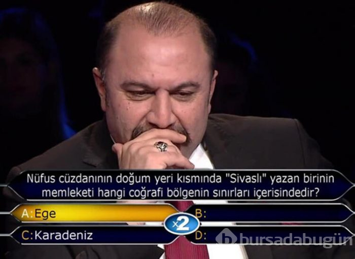 Sevilen bilgi ve kültür yarışmasında şaşırtıcı soru