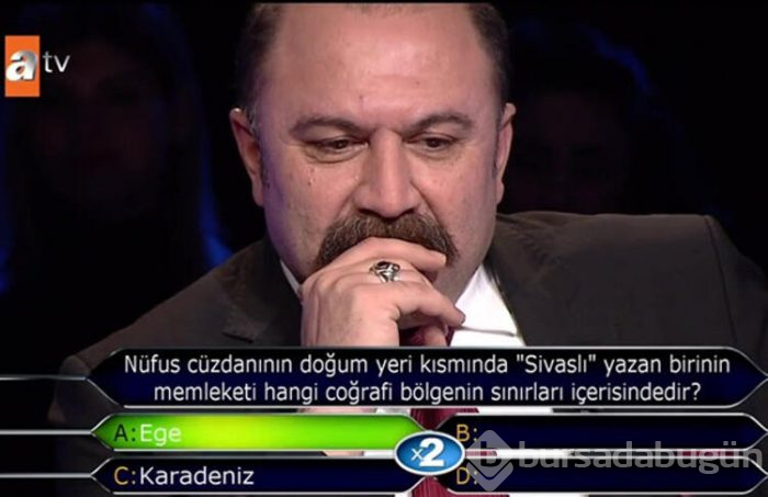 Sevilen bilgi ve kültür yarışmasında şaşırtıcı soru