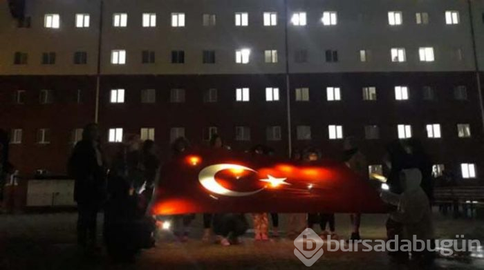 Öğrencilerin Mehmetçik'e desteği!