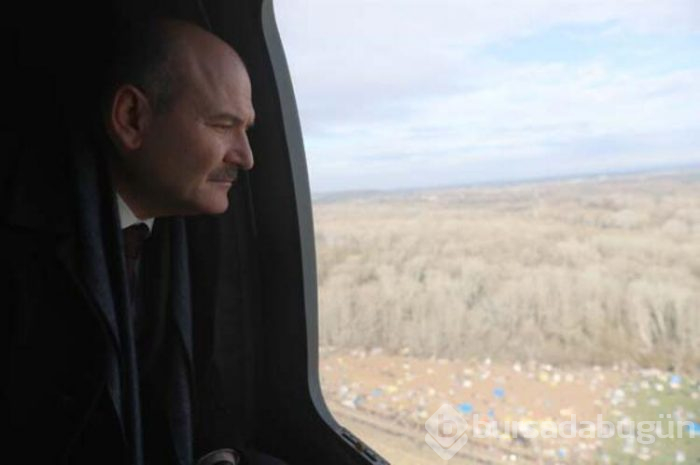 Süleyman Soylu sınıra gitti! İşte görüntüleri...