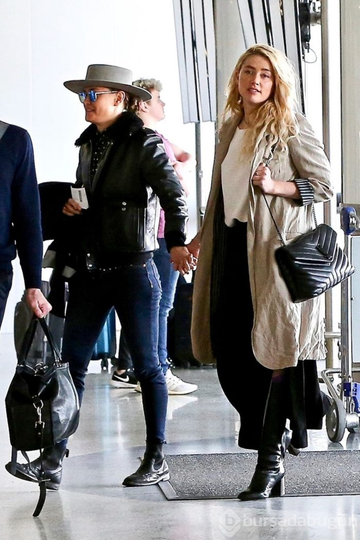 Johnny Depp'den ayrılan Amber Heard sevgilisiyle el ele