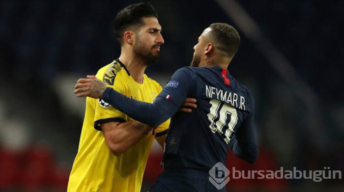 Emre ve Neymar birbirine girdi! PSG-Dortmund...