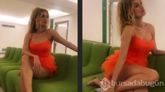 Tuğba Özay sosyal medyada tek elbiselik defile yaptı!