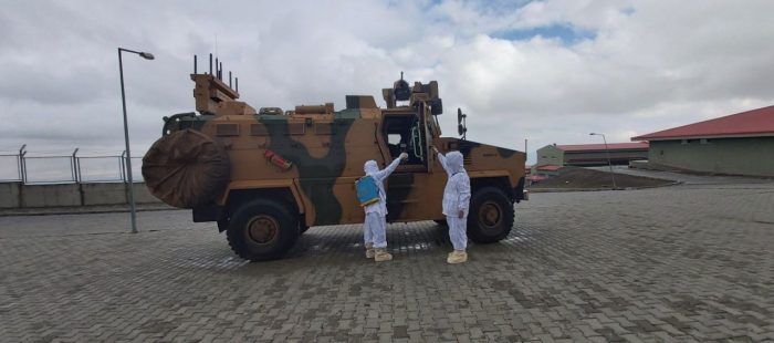 Sınır birlikleri koronavirüse karşı önlem almaya başladı