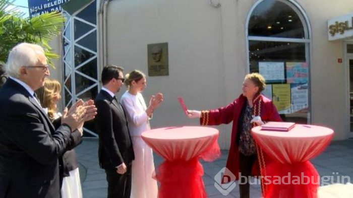 Nikah bahçede kıyıldı! 