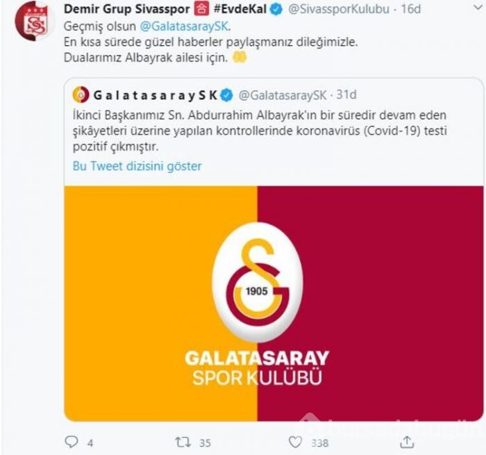 Abdurrahim Albayrak'a destek mesajları!