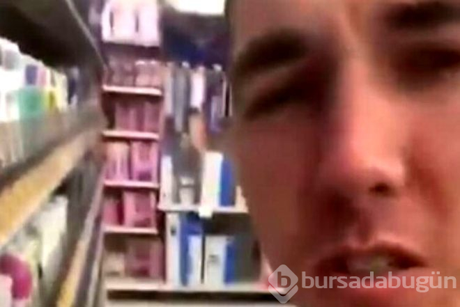 'Kim korkar koronadan' diyerek marketteki deodorantları yaladı