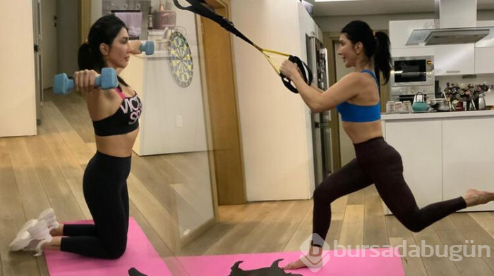 Hande Yener'in spor rutini 