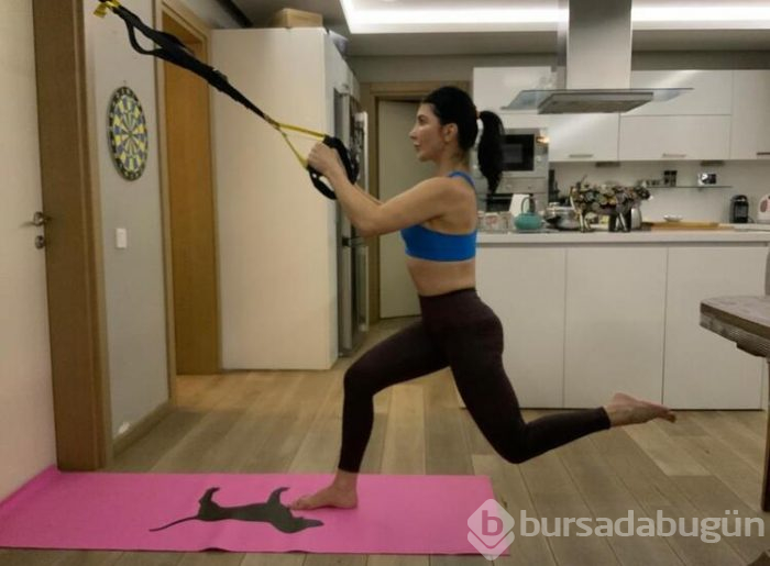 Hande Yener'in spor rutini 