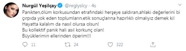 Nurgül Yeşilçay, yaşlılara yapılanlara tepki gösterdi