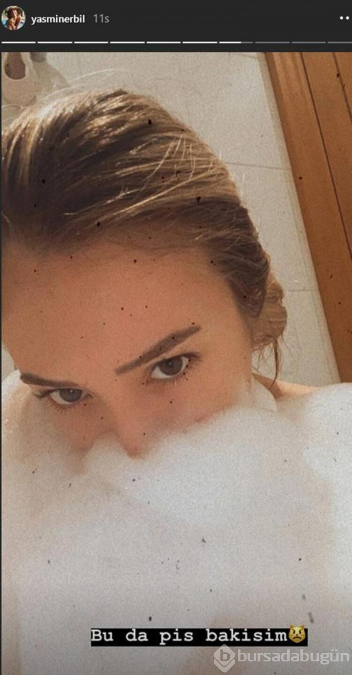 Yasmin Erbil küvette! "Çıkmayacağım"