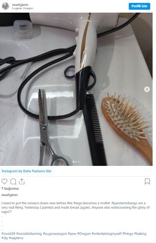 Karantina süreci şimdi de sosyal medyada kahkül akımı başlattı
