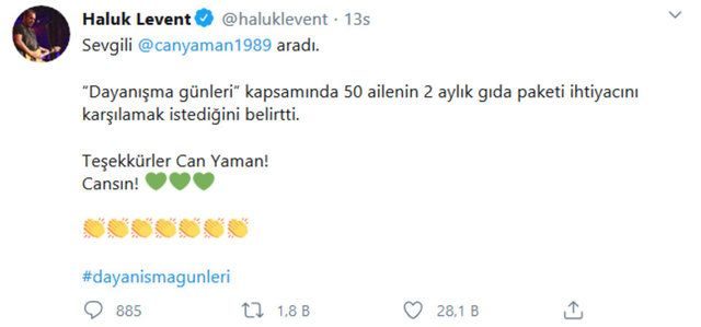 Haluk Levent yardım çağrısında bulundu